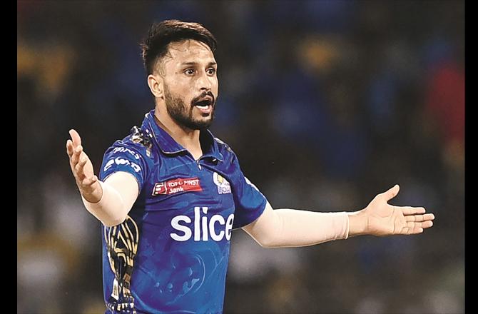 Mumbai Indians bowler Akash Madhwal was declared Man of the Match for his brilliant bowling.